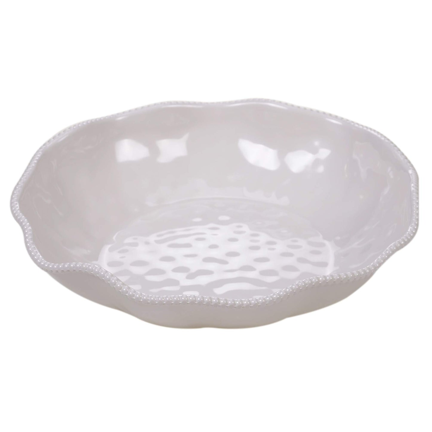 Perlette Cream Large Serving Bowl