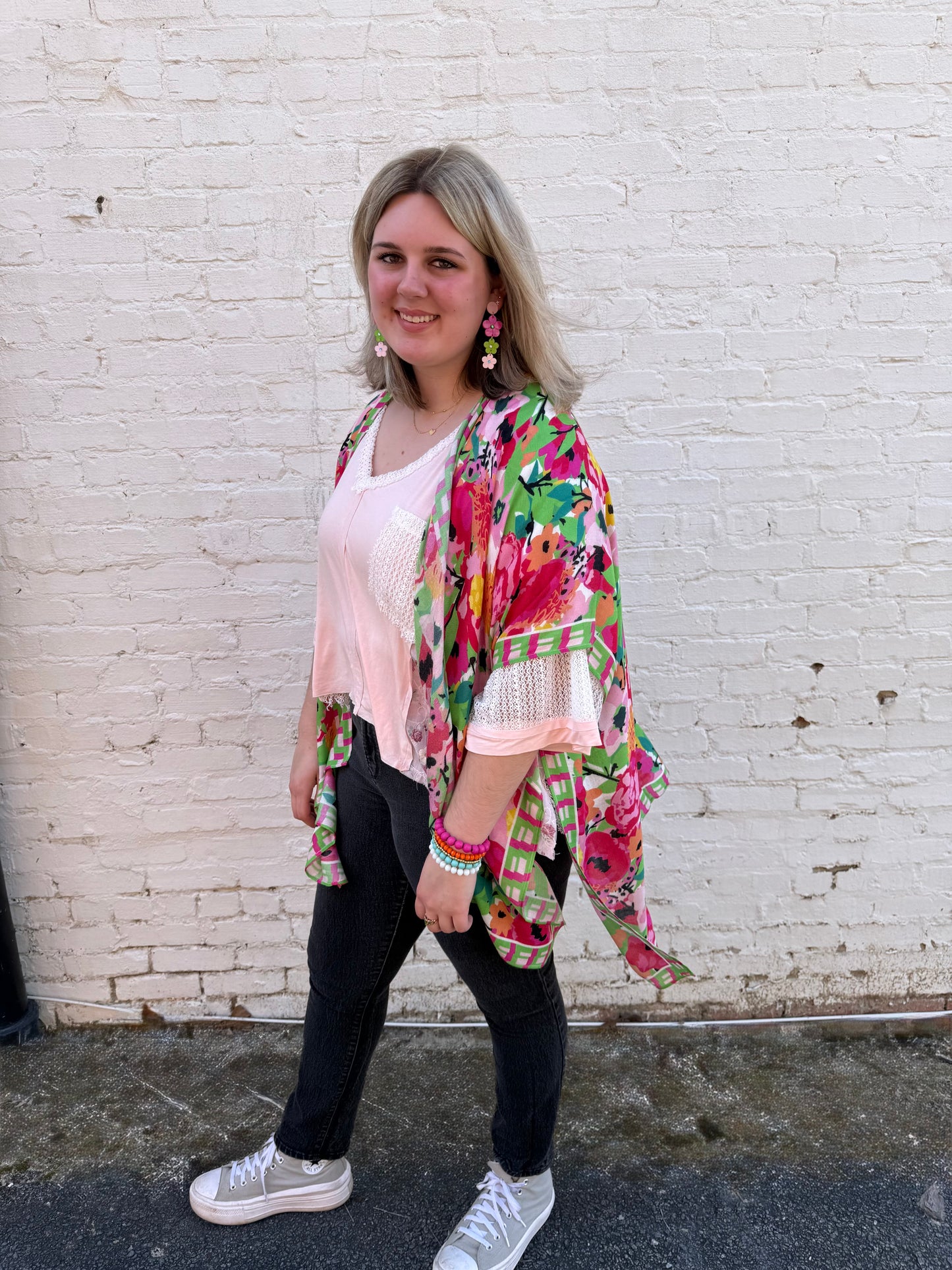 Floral Cardigan Wrap
