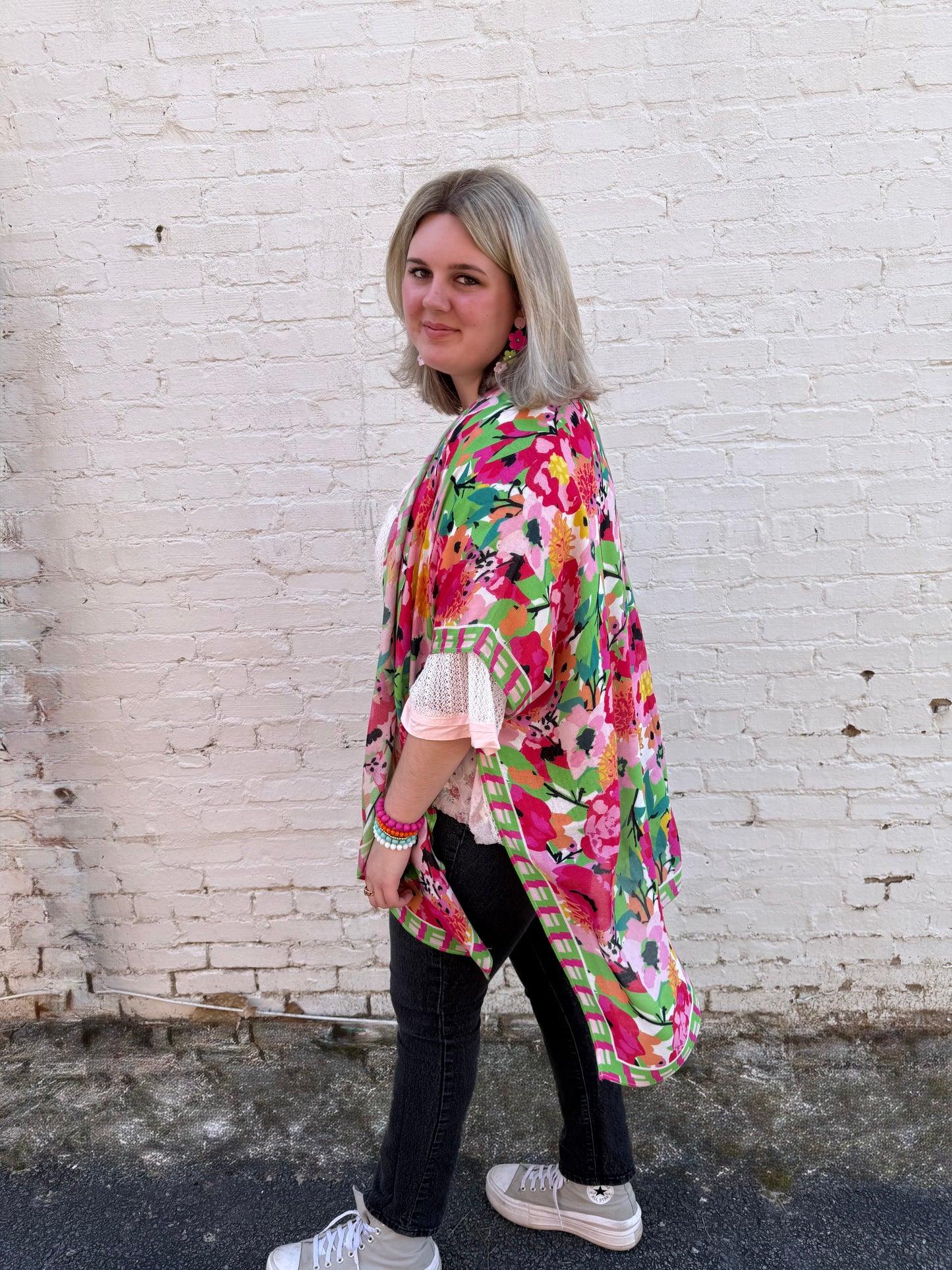 Floral Cardigan Wrap