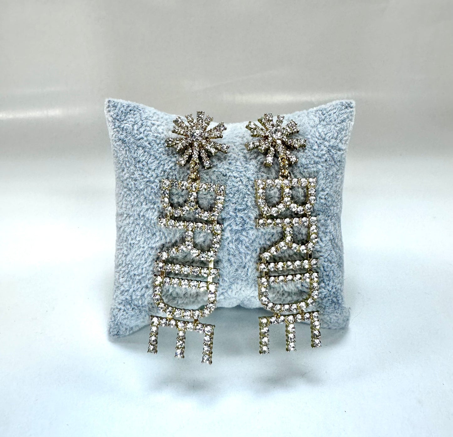 PAVE BRIDE DROP EARRING