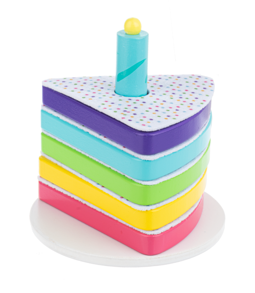 WOODEN CAKE STACKER TOY