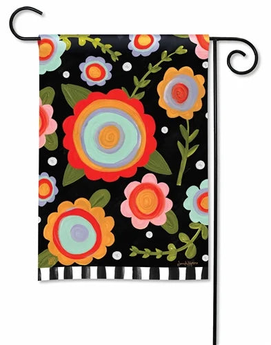 Tossed Flowers Garden Flag