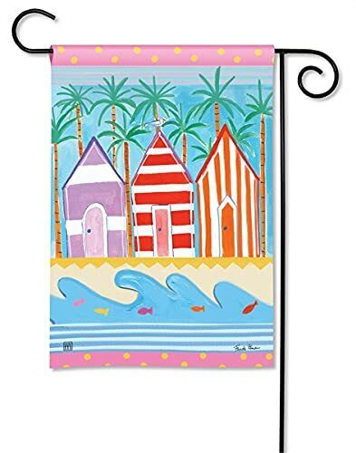 Colorful Cabanas Garden Flag