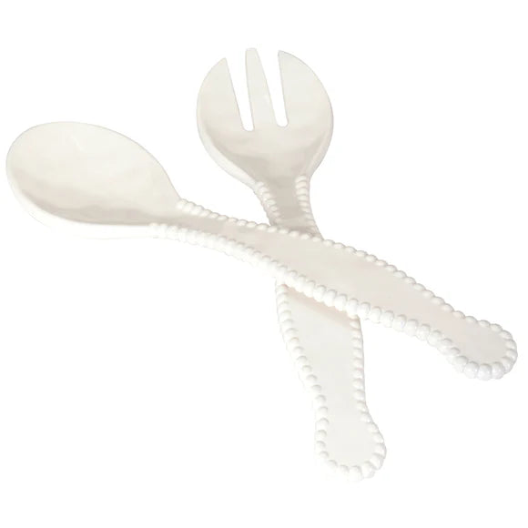 Perlette Cream Salad Server Set 2pc