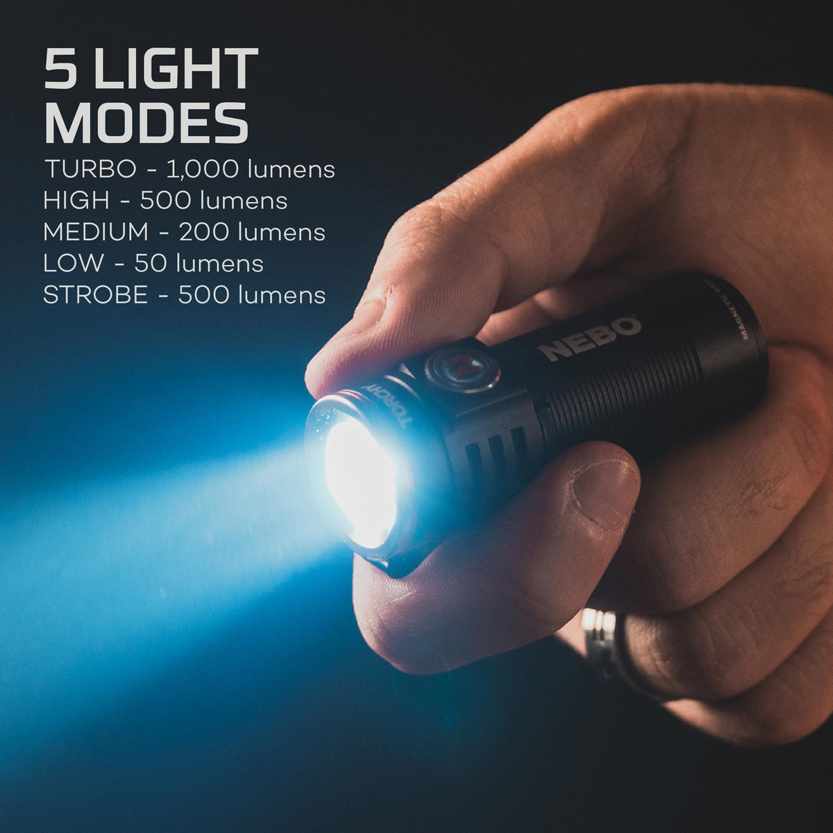 TORCHY RECHARGEABLE POCKET FLASHLIGHT