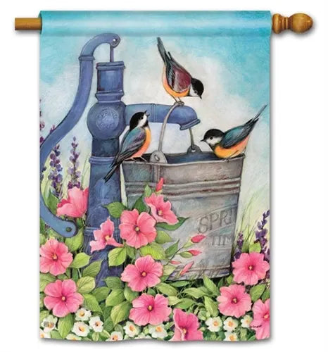 Birds of Spring Standard Flag