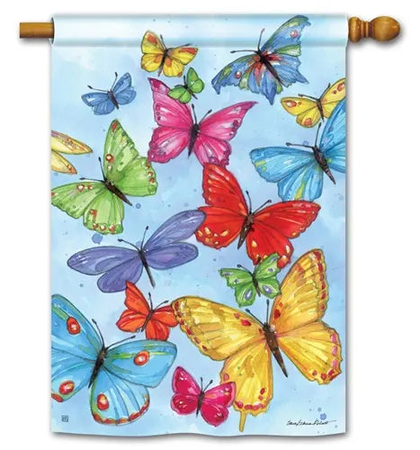 Brilliant Butterflies Standard Flag