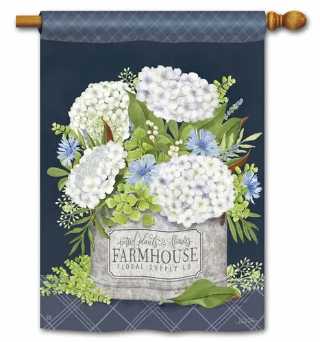 Farmhouse Flowers Standard Flag