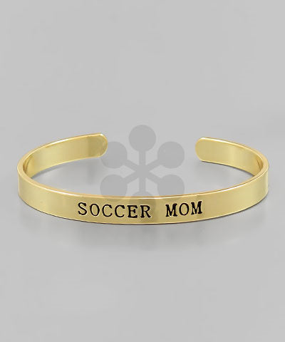 Soccer Mom Cuff Bracelet