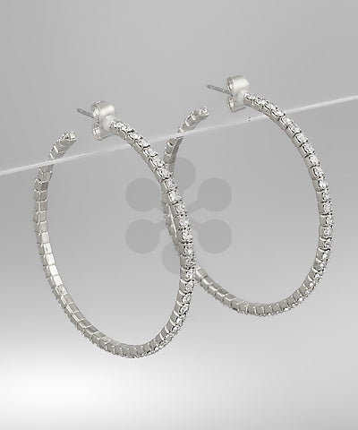 Crystal Hoops