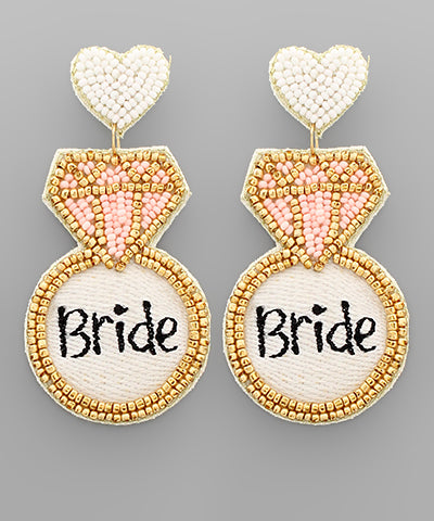 BRIDE RING EARRINGS