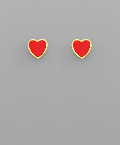 Gold Dipped Heart Studs