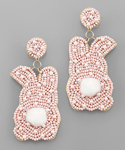 Easter Bunny Beaded Earrings