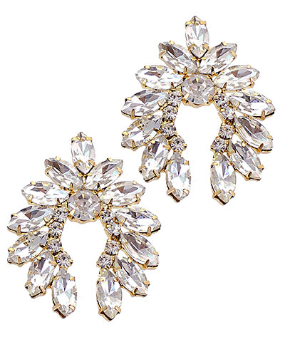 Marquise Crystal Arch Earring