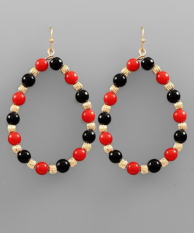 Gameday Beaded T- Drop Earring