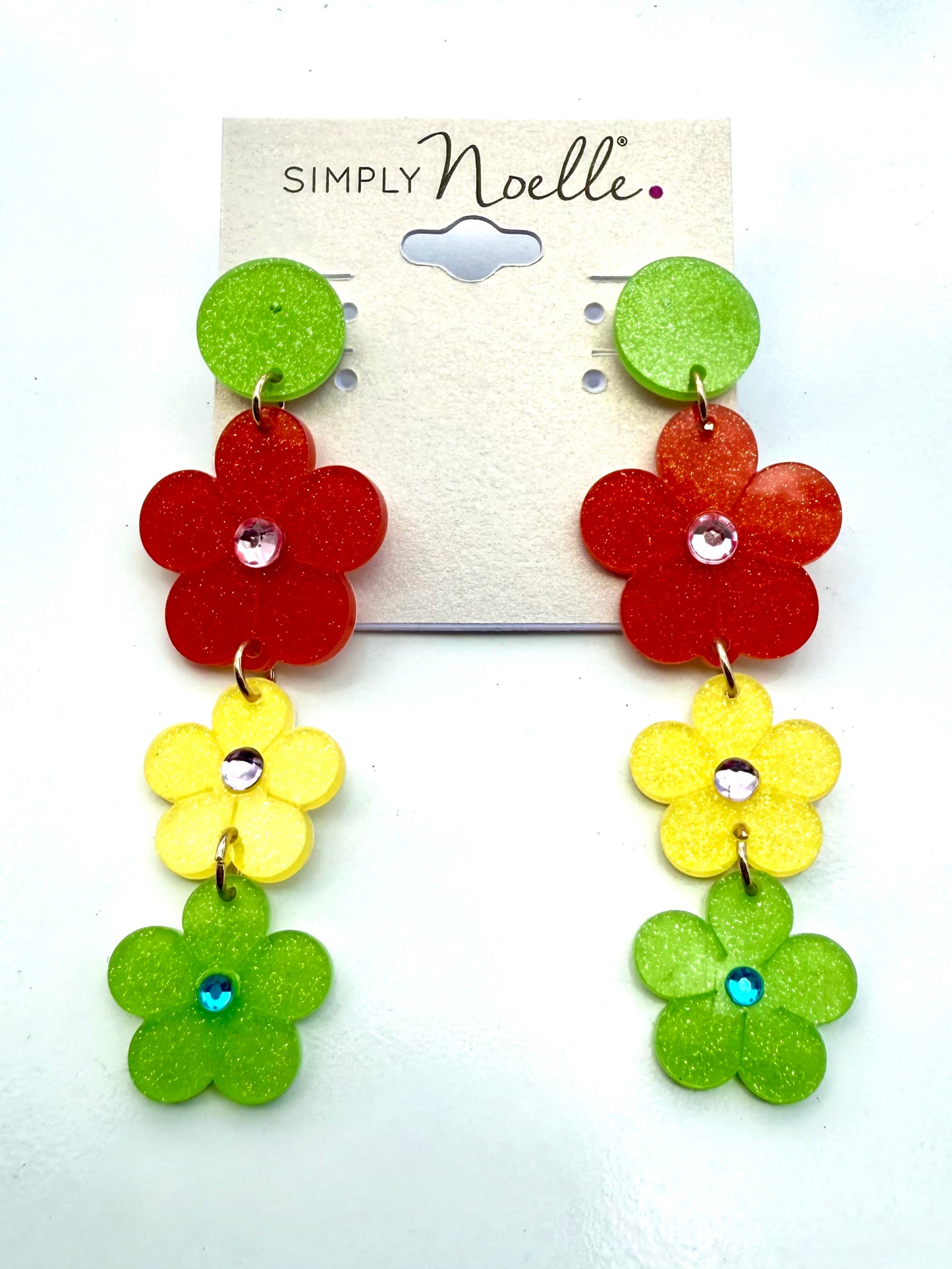 Acrylic Flower Earrings