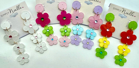 Acrylic Flower Earrings