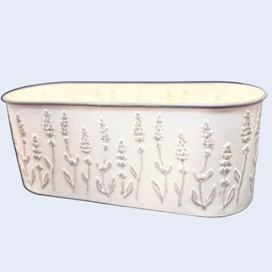 Small White Wild Flower Planter