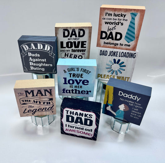 FATHER'S DAY DESK DECOR BLOCKS