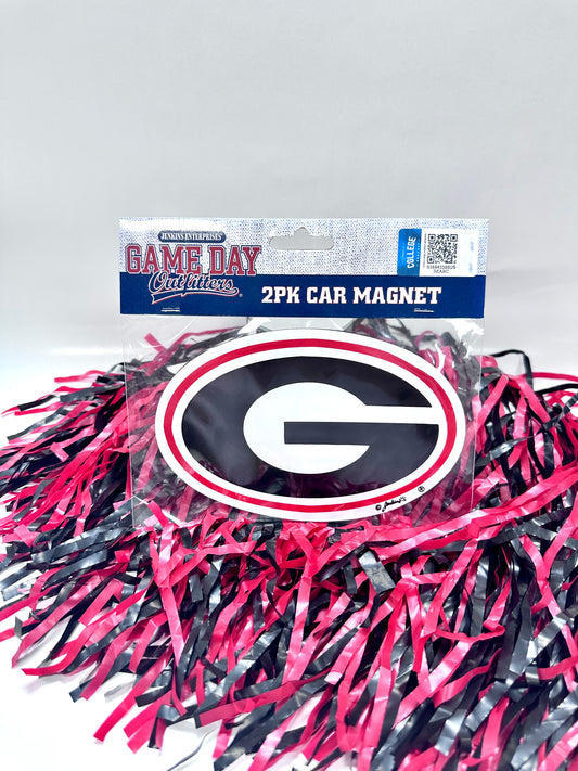 2 PACK UGA CAR MAGNETS