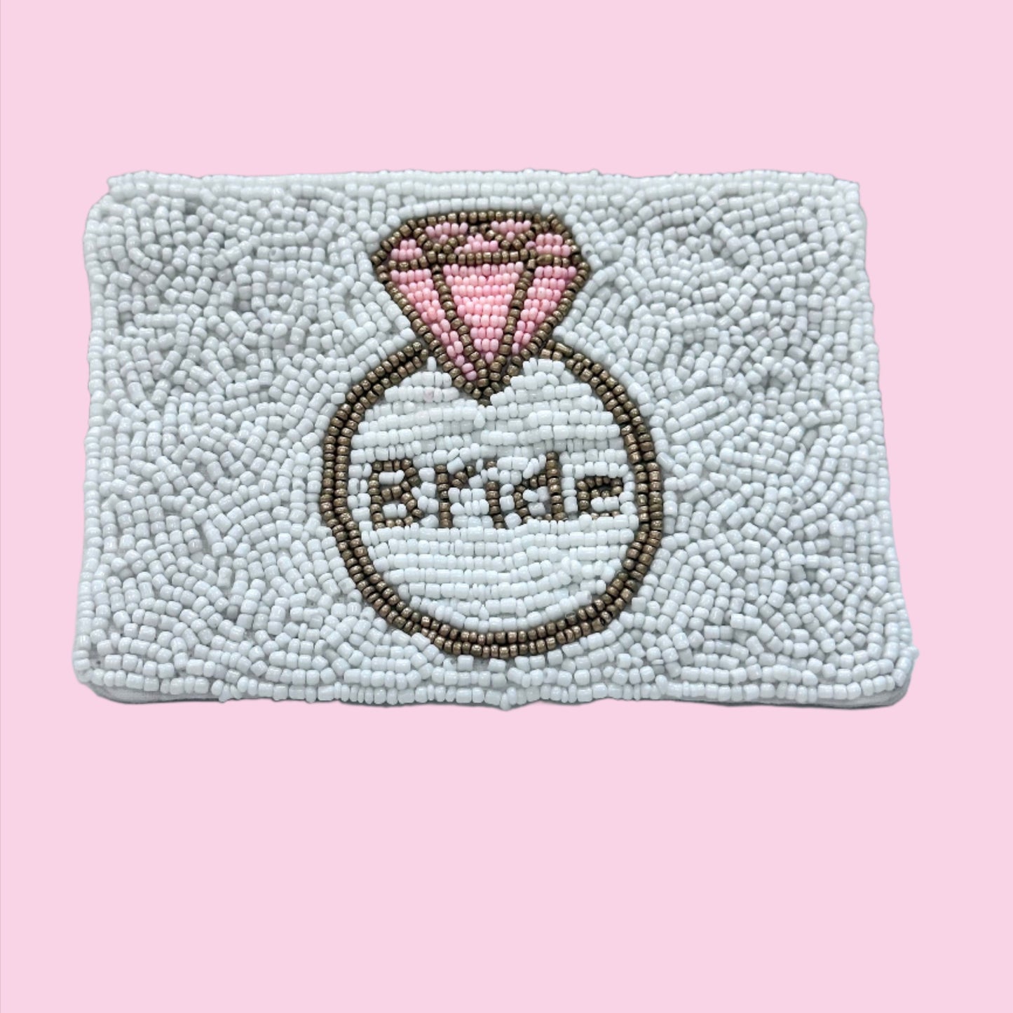 BRIDE RING COIN PURSE BEADED