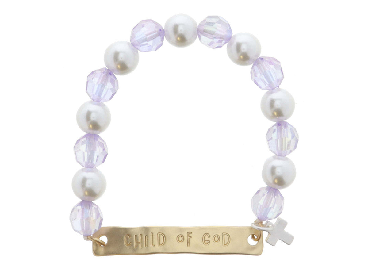 JM KIDS PEARL BEADED BRACELET