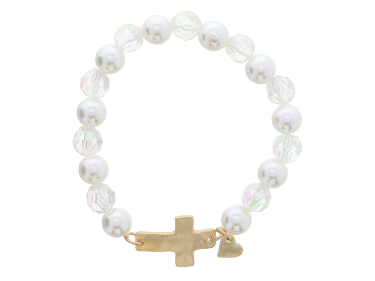 JM KIDS PEARL BEADED BRACELET