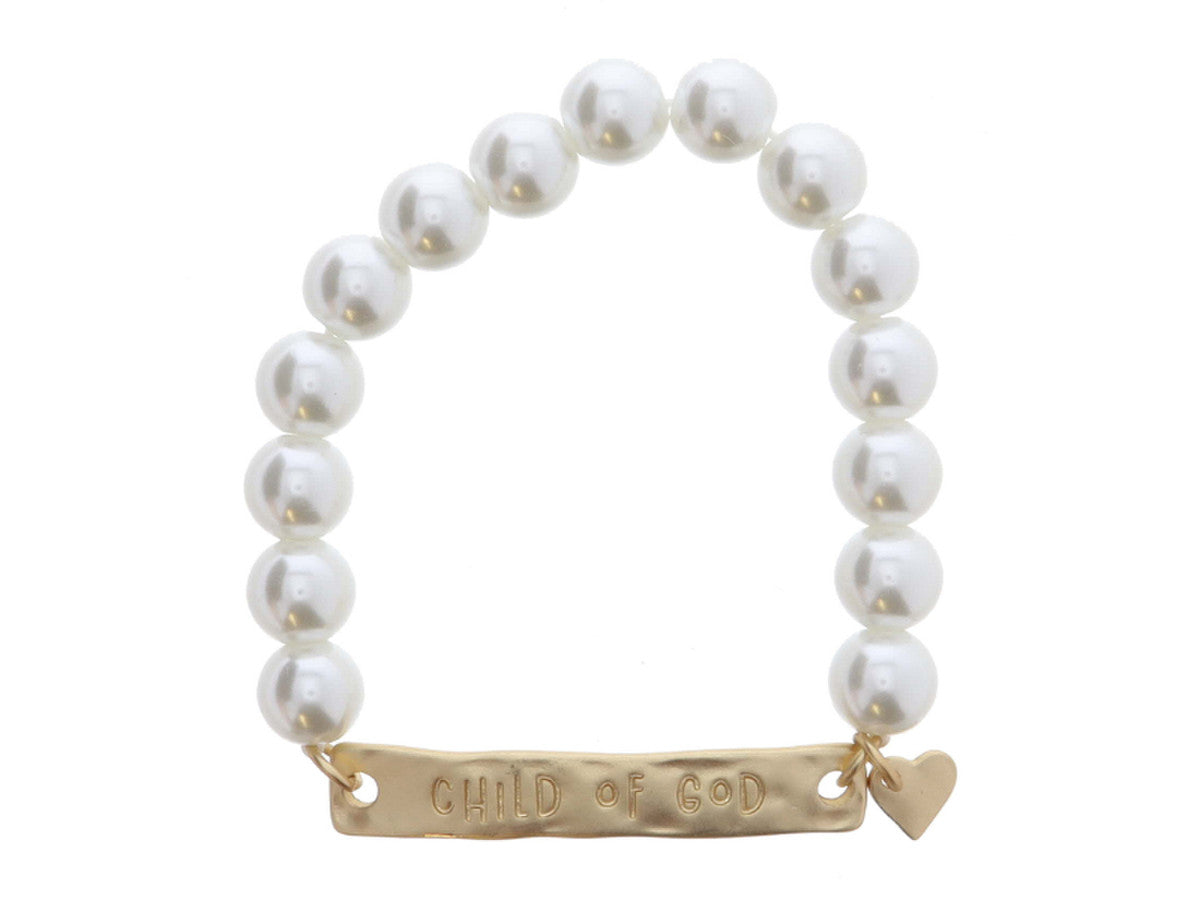 JM KIDS PEARL BEADED BRACELET