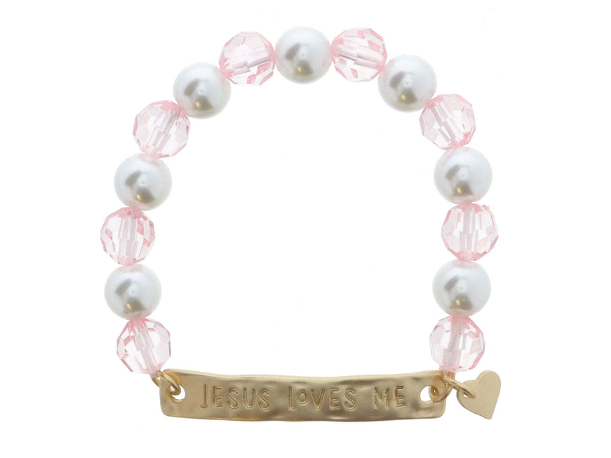 JM KIDS PEARL BEADED BRACELET