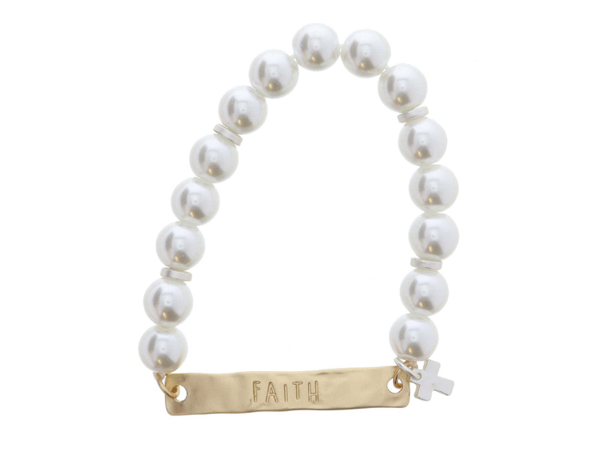 JM KIDS PEARL BEADED BRACELET