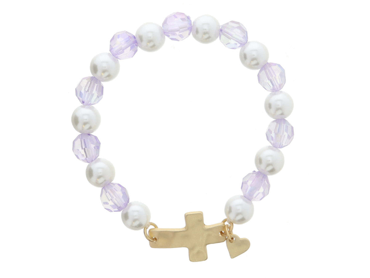 JM KIDS PEARL BEADED BRACELET