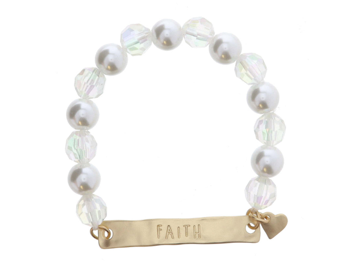 JM KIDS PEARL BEADED BRACELET