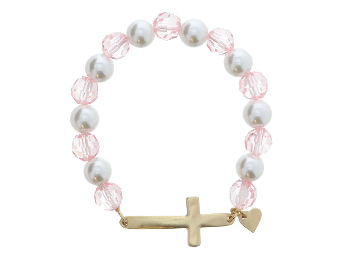 JM KIDS PEARL BEADED BRACELET