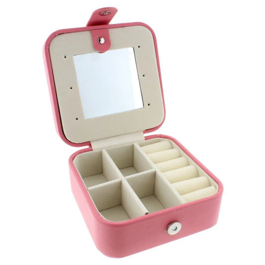 Coral Mini Square Jewelry Box