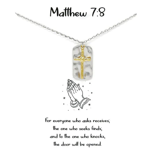 Matthew 7:8 Necklace