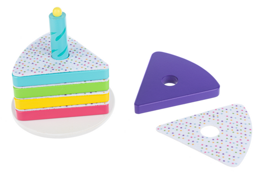 WOODEN CAKE STACKER TOY