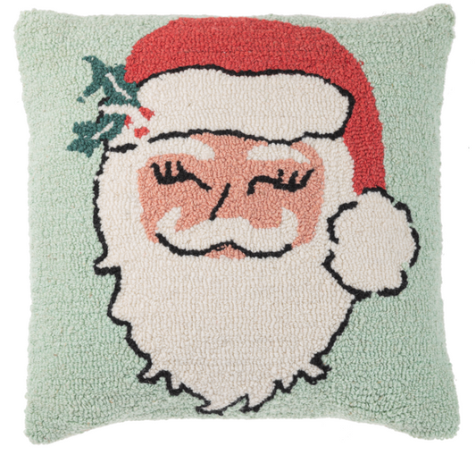 Punch Hook Santa Pillow