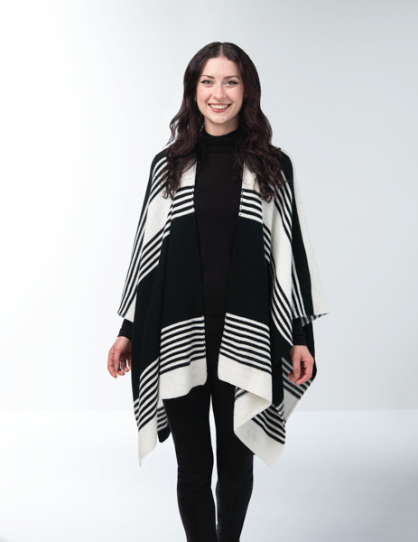 Striped Knit Wrap