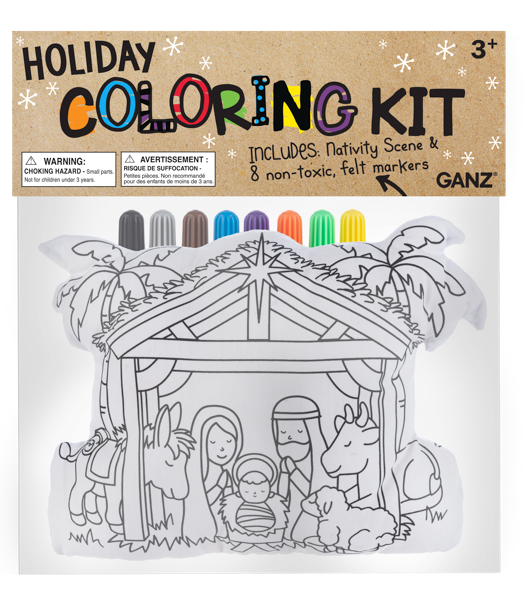 Coloring Kit - Nativity Scene