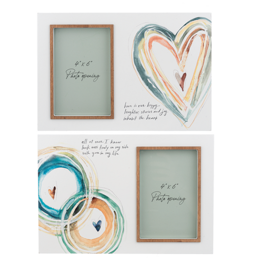 Watercolor Message 4x6 Frames