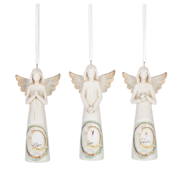 Watercolor Angel Ornaments