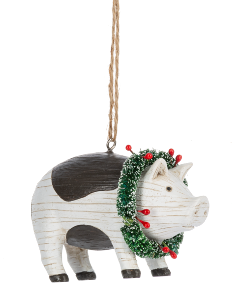 Folk Art Farm Animal Ornaments