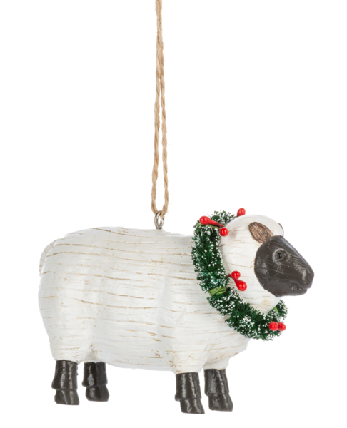 Folk Art Farm Animal Ornaments