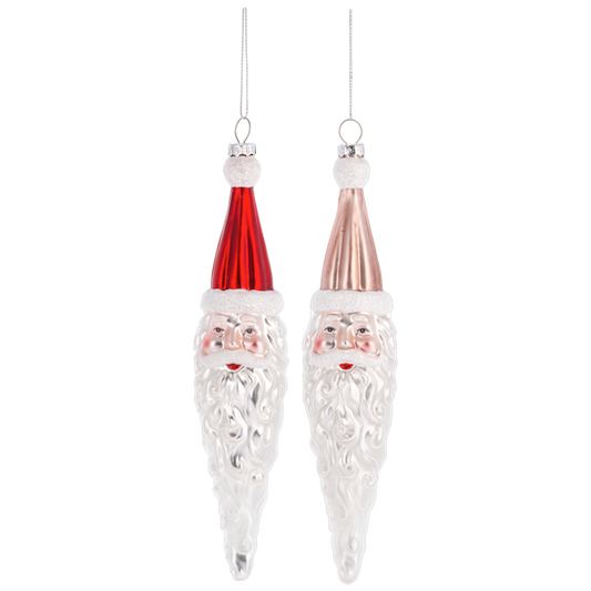 Santa Icicle Ornaments