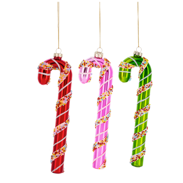 Colorful Candy Cane Ornaments