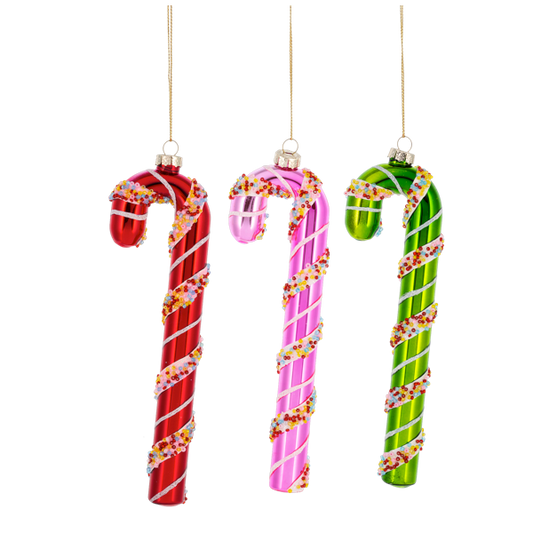 Colorful Candy Cane Ornaments