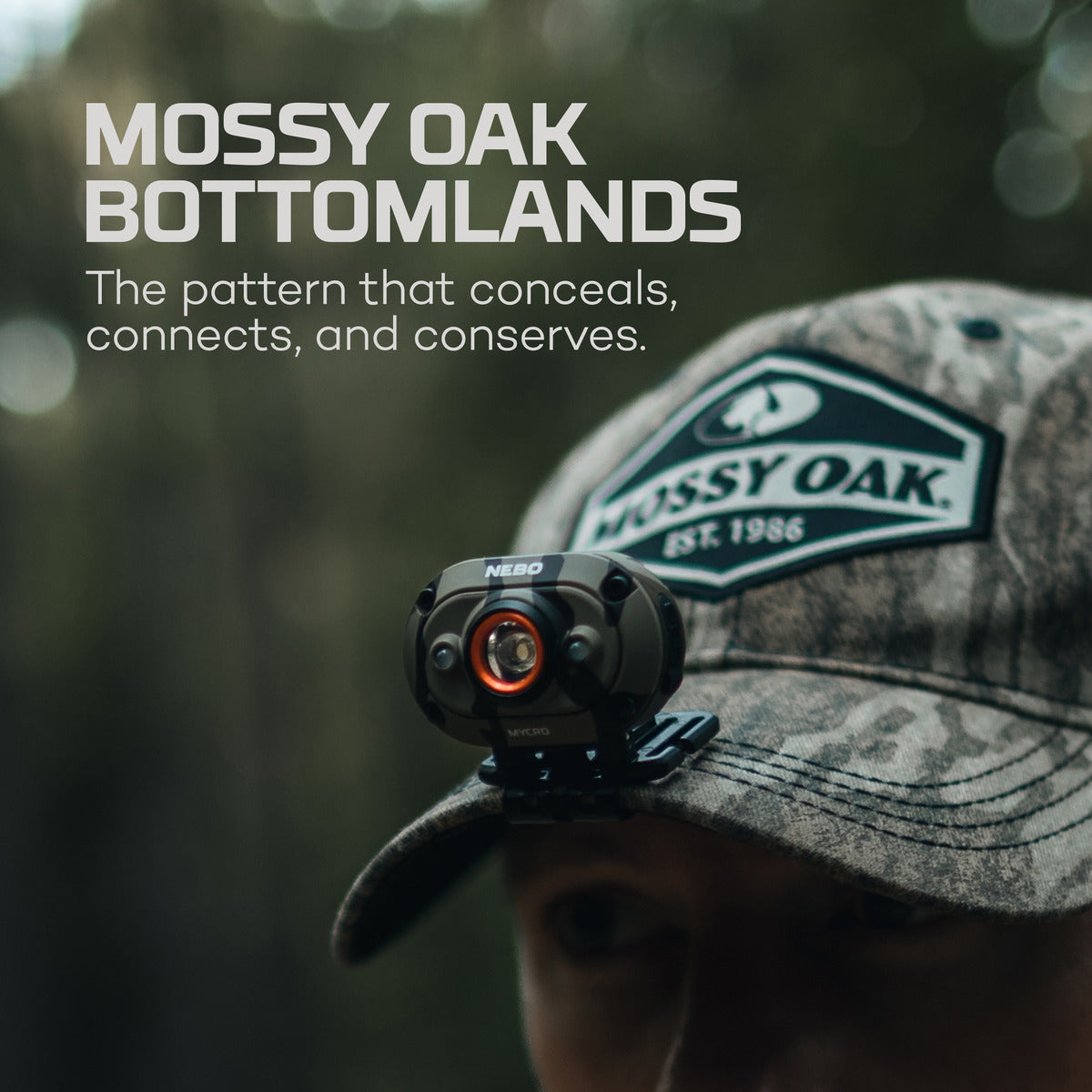 MYCRO HEADLAMP MOSSY OAK BOTTOMLAND