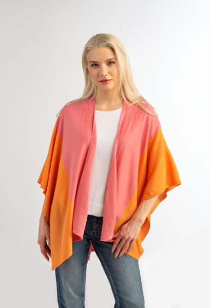 Color Block Bordeaux Cardi Wrap