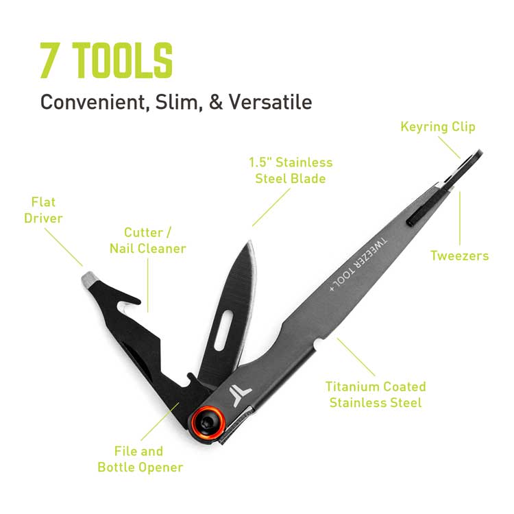 TWEEZER TOOL+ 7-IN-1 MULTI-TOOL